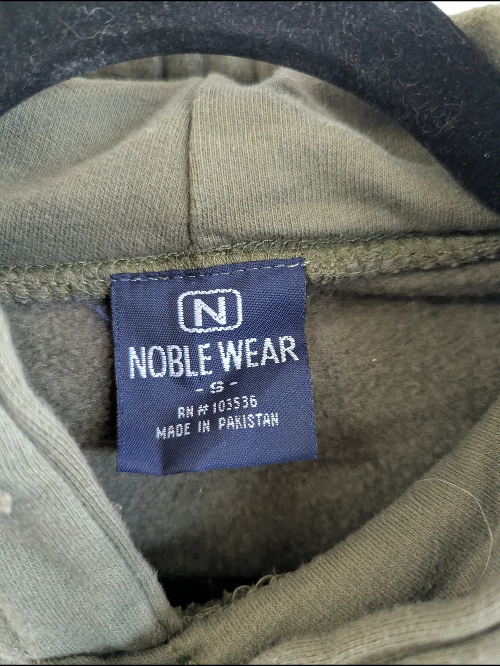 Olive Green NASA Pullover Hoodie - Picture 3 of 3